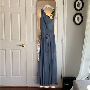Amsale chiffon bridesmaid dress NWT